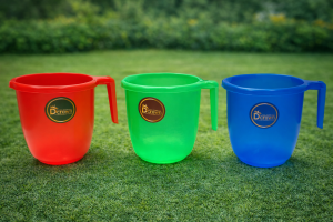 About us plastic mug